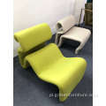 Rozcznij nowoczesne zakrzywione krzesło za pomocą Footrest Loungechair